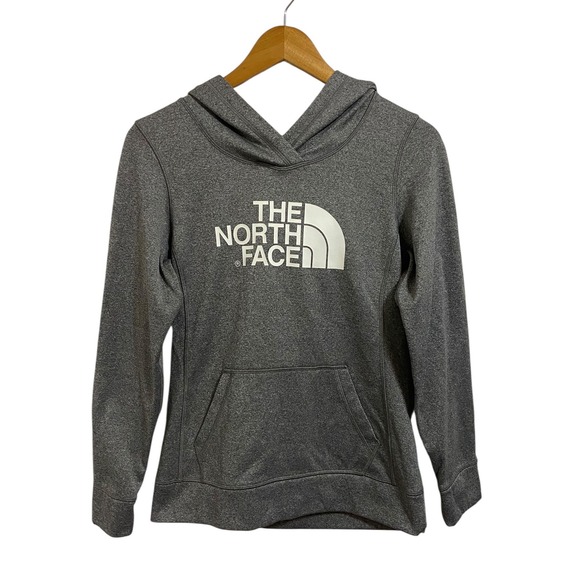 The North Face Gray Hoodie Pullover Sweatshirt Activewear Women's Size S/P - Picture 1 of 6
